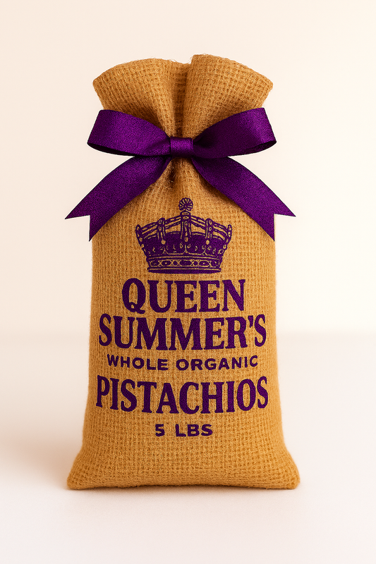 Queen Summer's Organic Whole Pistachios 5 LBS